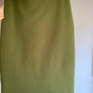 Medium forest green pencil skirt